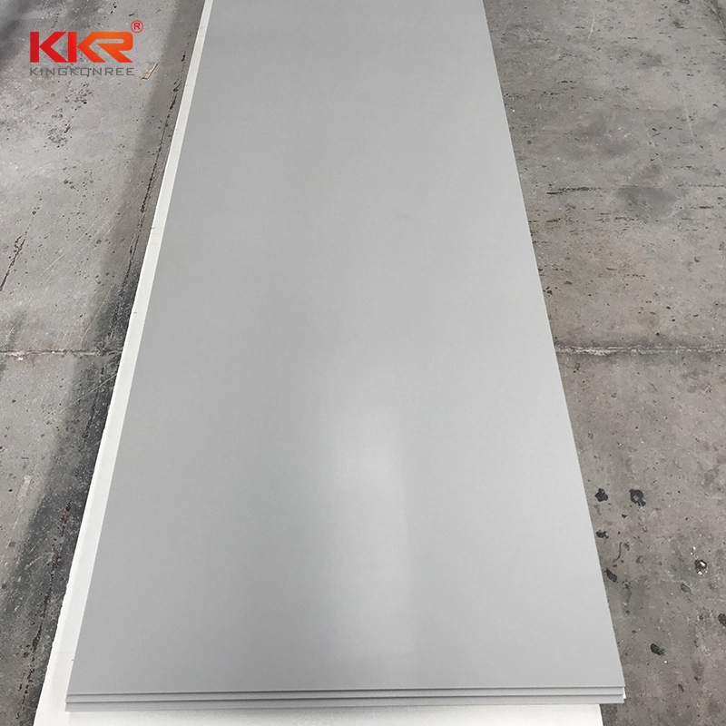 Factory Wholesale/Supplier Grey Color Kitchen Tops Modified Acrylic Solid Surface Plates