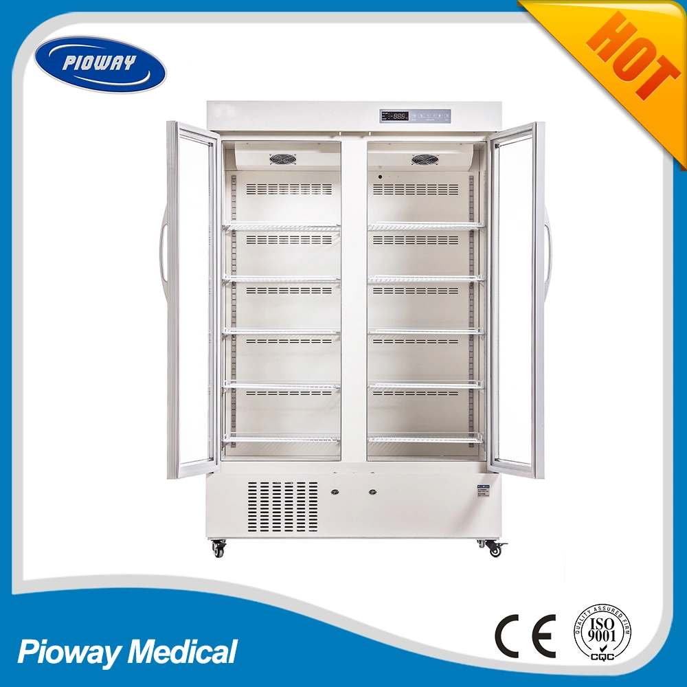 Glass Door +2~8 Degree Pharmacy Refrigerator Fridge for Hospital (MPC-5V1006)