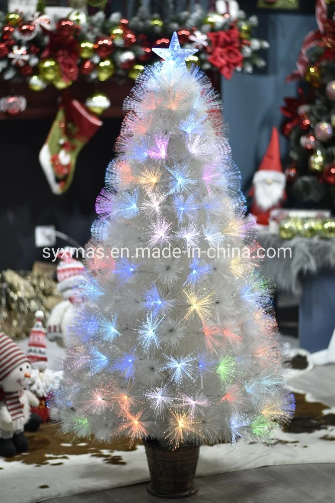 2020 Christmas Tree Fiber Optic LED Artificial christmas Tree Green Flash Indoor Xmas Trees Gift Christmas Decorations for Home