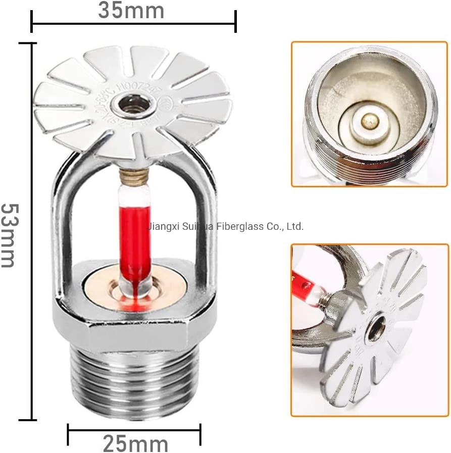 57/68/79/93/141 Grad UL Standard verchromt oder weiß lackierte Seitenwand Arten von Sprinklern