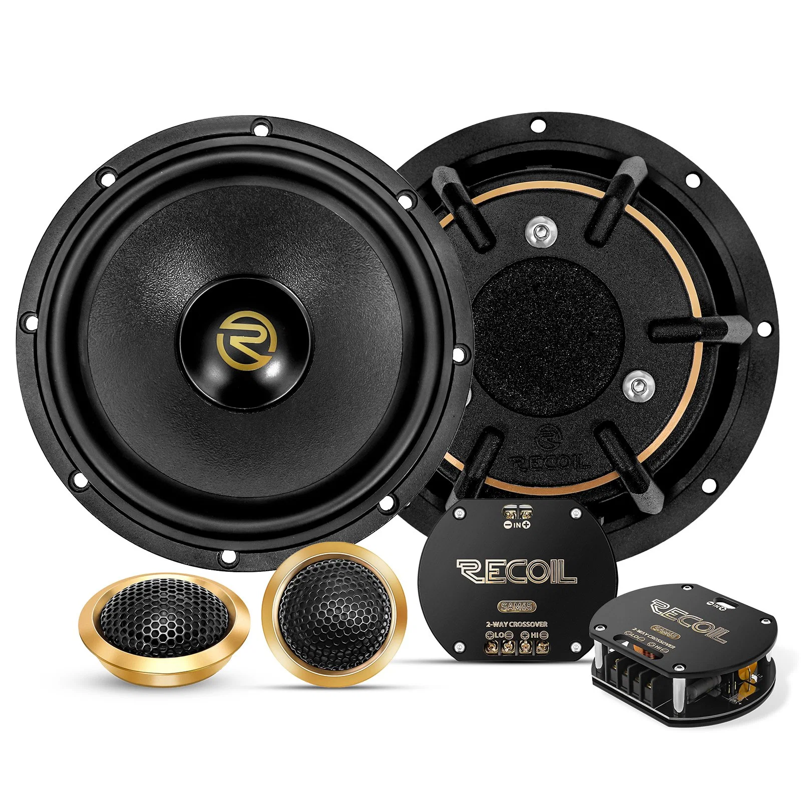 Edge Sam65 Premium Level One Series 6.5-Inch Car Audio Component Speaker System