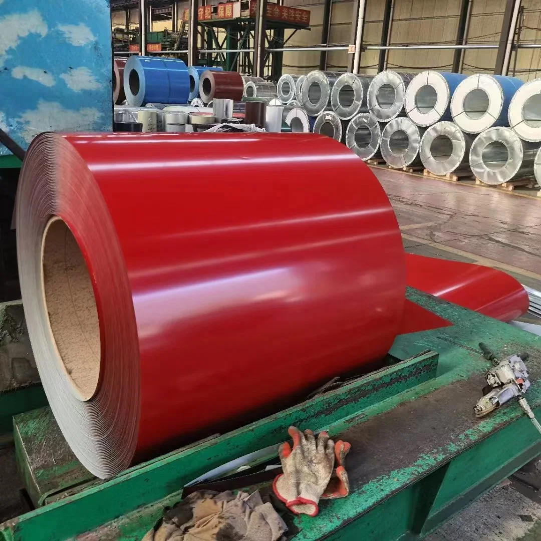 PPGL Prepainted Prime Hot/Cold Rolled Color/Colour Stainless Steel Iron Coil Pre Color Coated Galvanized Metal 3D PPGI Price Roofing Coil