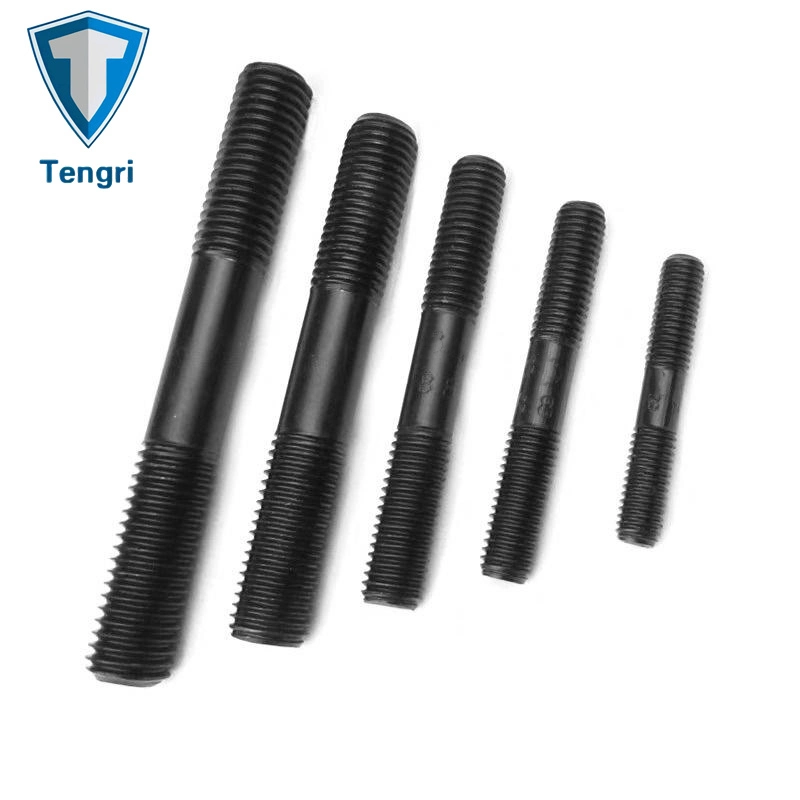 DIN2509 Carbon Steel Black Oxide Double End Threaded Studs Half Thread Stud