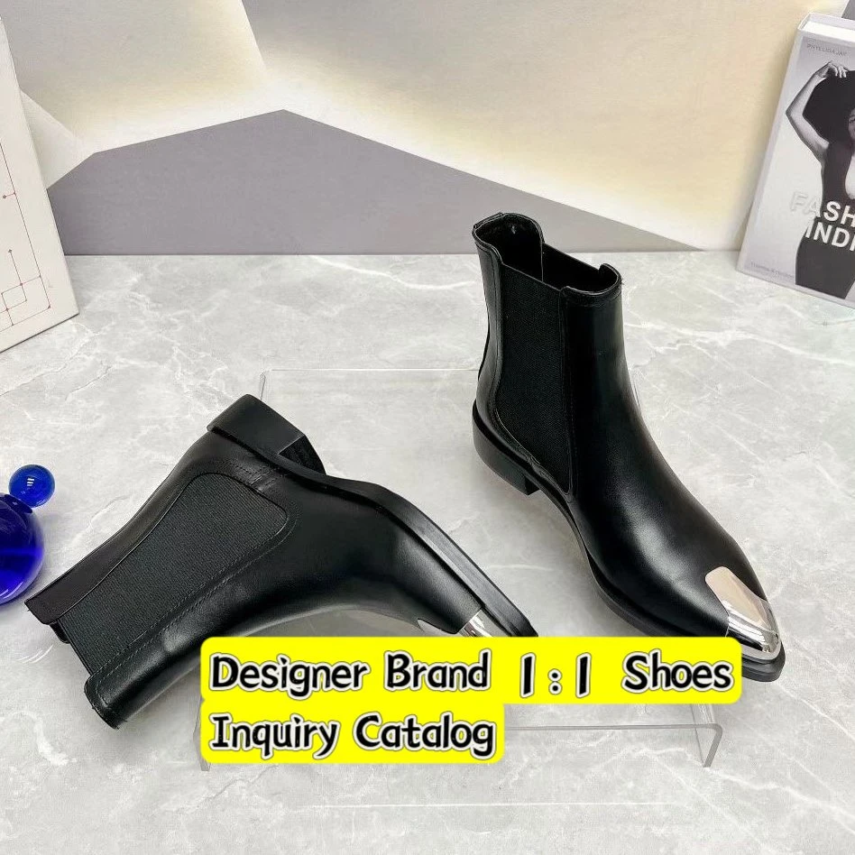 Women Knee Boots Ladies Woman Replicas Brand Designer Replicas Leather Ankle Fashion Denim Bare Boots Brand Shoe for Gift Wholesale/Supplier