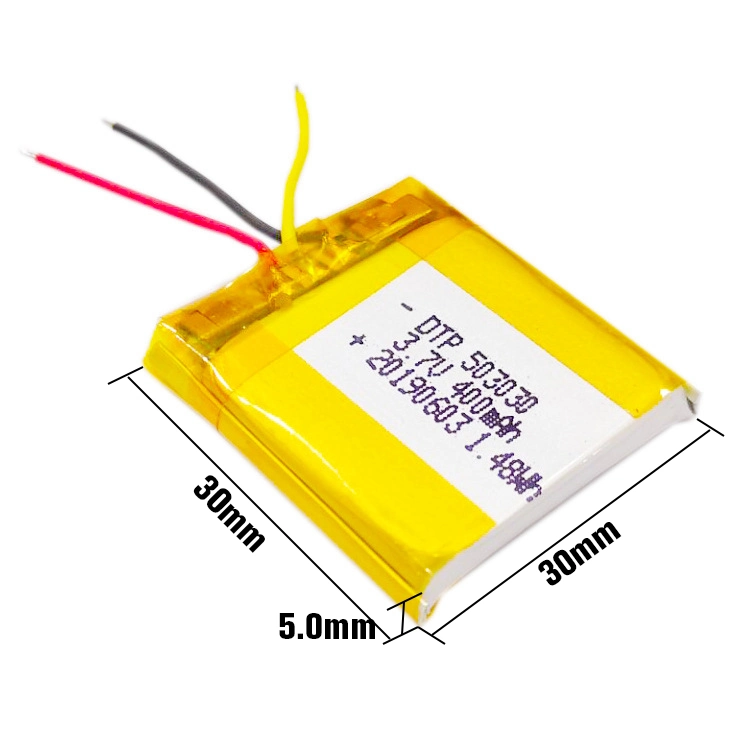 Dtp Hot Sale Kc Model Dtp503030 3.7V 400mAh for Korea Electronic Product