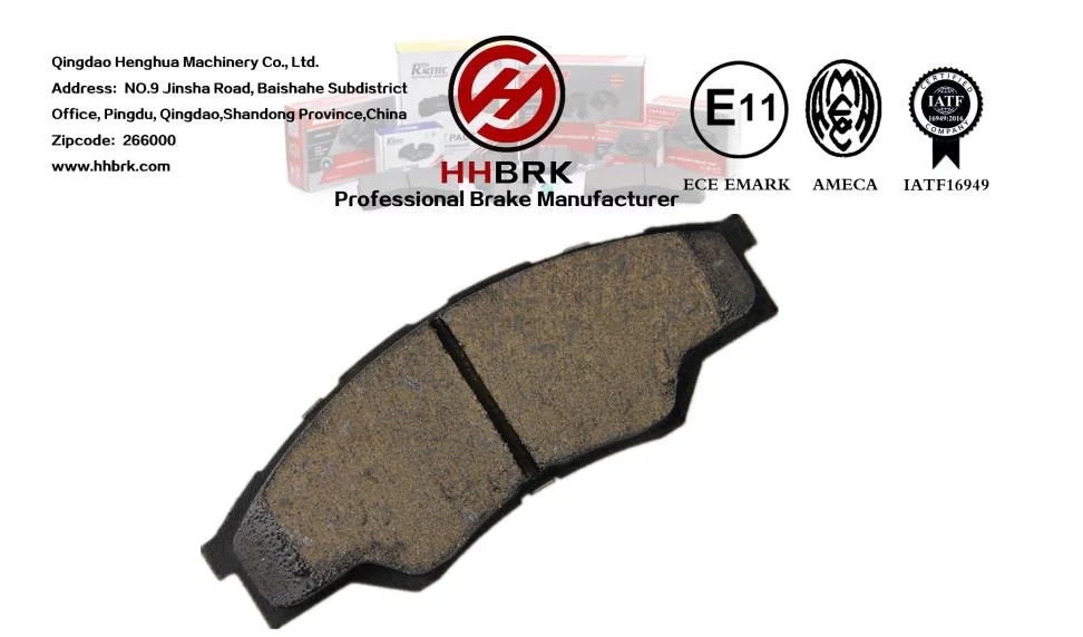 China Wholesales Car Accessories No Noise Low Dust Auto Parts Truck Parts Semi Metal Brake Pad D1710