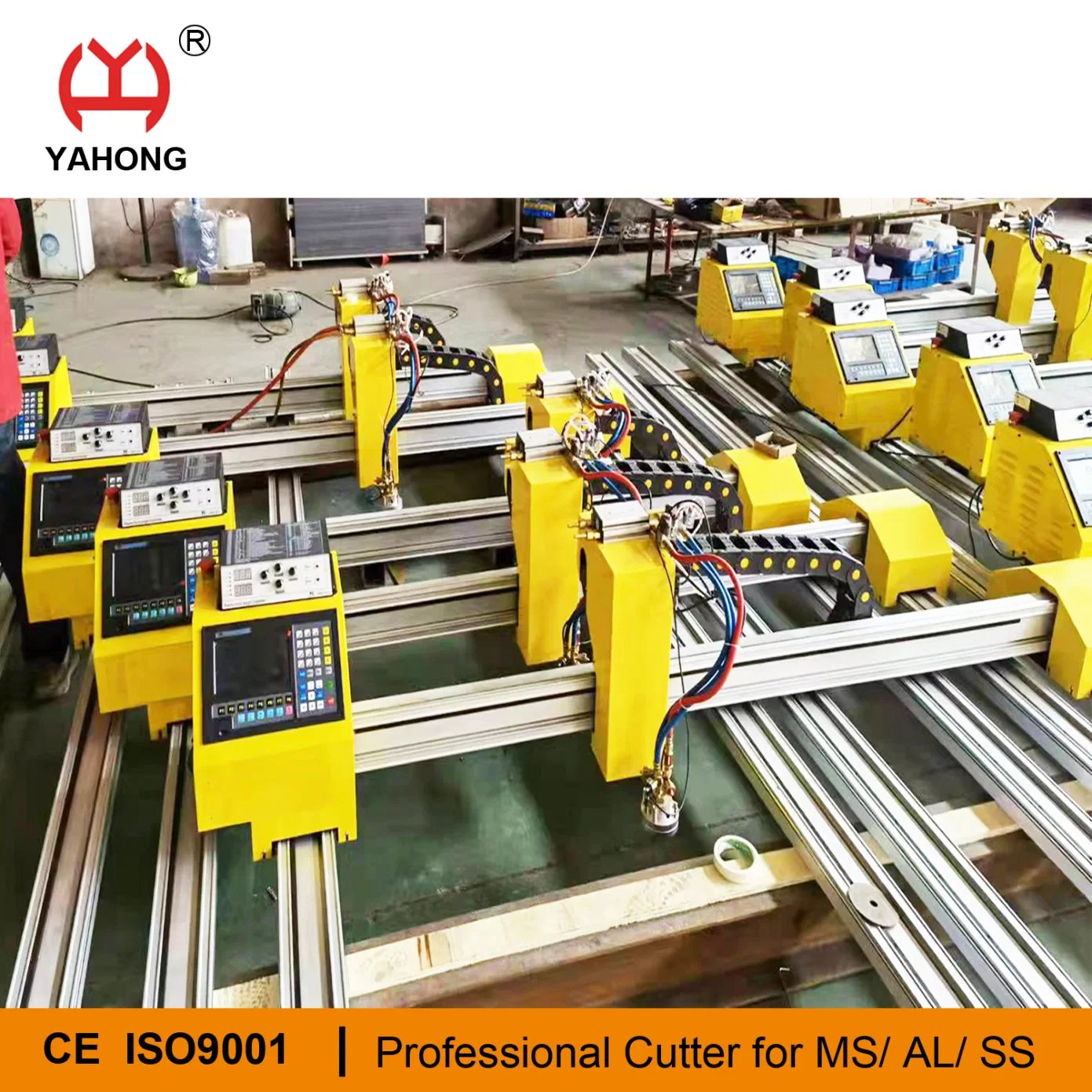 Portable Gantry CNC Cutting Plasma Flame Cutting Machine Price with 200AMP Plasma Cutter for Metal