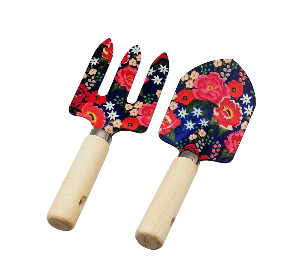 Floral Printed Kids 2 Pieces Mini Garden Tools Set