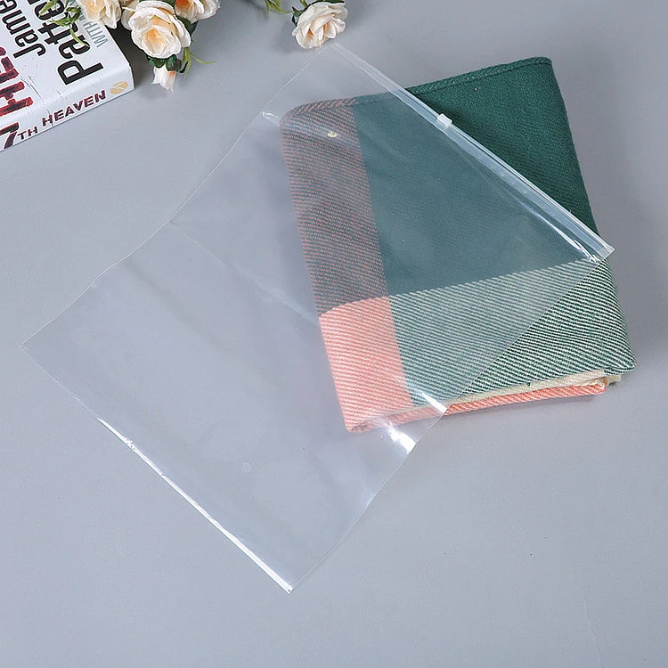 PVC PE Transparent Plastic Packing Zipper Bag for Pants