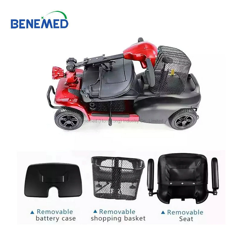 Foldable 48V 500W 12ah Battery 4 Wheel Vigorous Electric Mobility Scooter for Elder Disabled