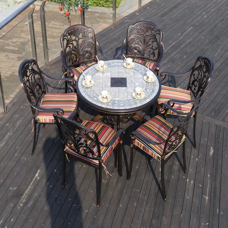 Web Celebrity Outdoor Tables and Chairs The Balcony Courtyard Garden Leisure Aluminum Outdoor Furniture Furniture Combination