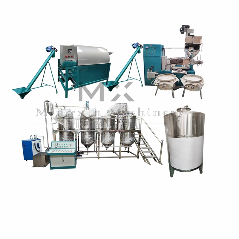 Commercial Mini Crude Oil Palm Plant Refining Machine Sunflower Oil Refinery