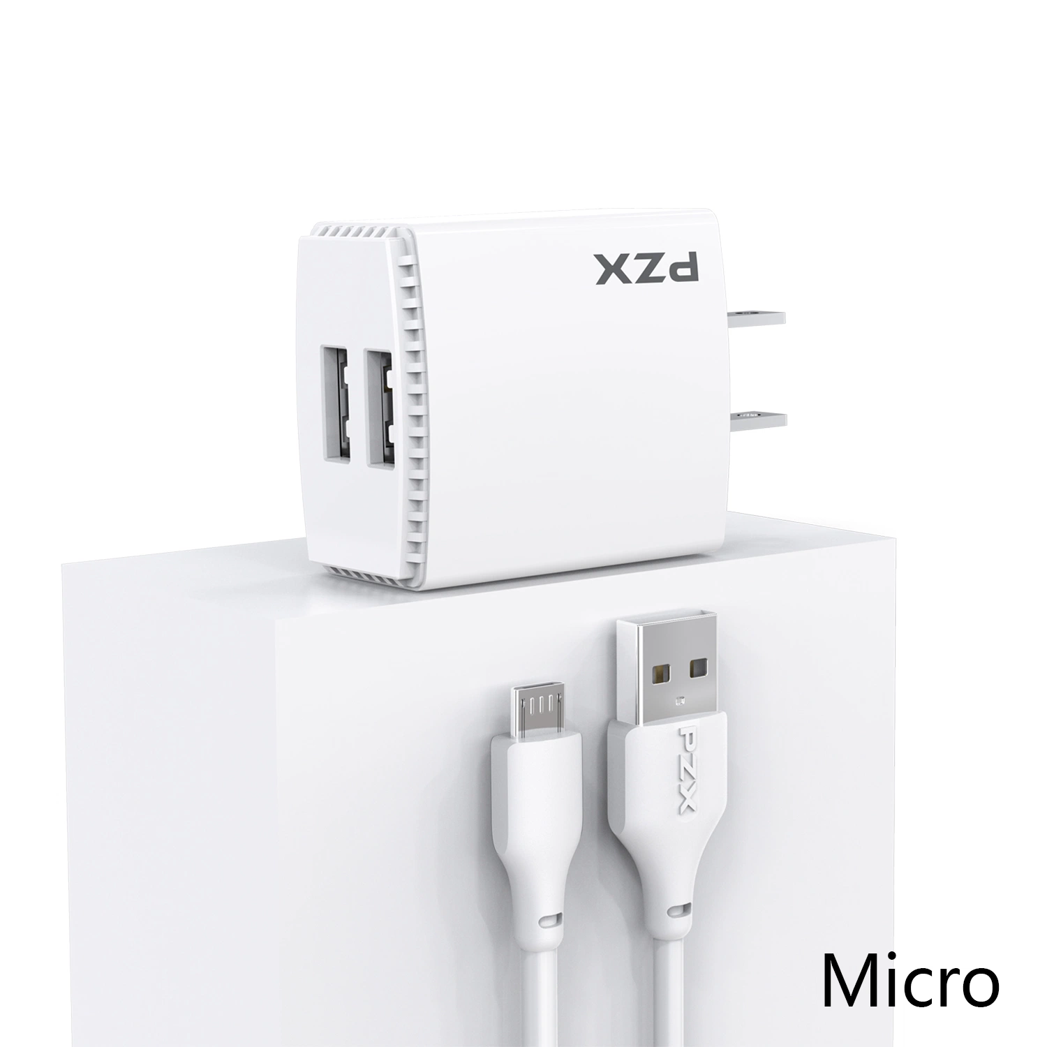 Kit de charge rapide pour téléphone mobile Pzx P06 Android&amp;Lightning&amp;Type C.