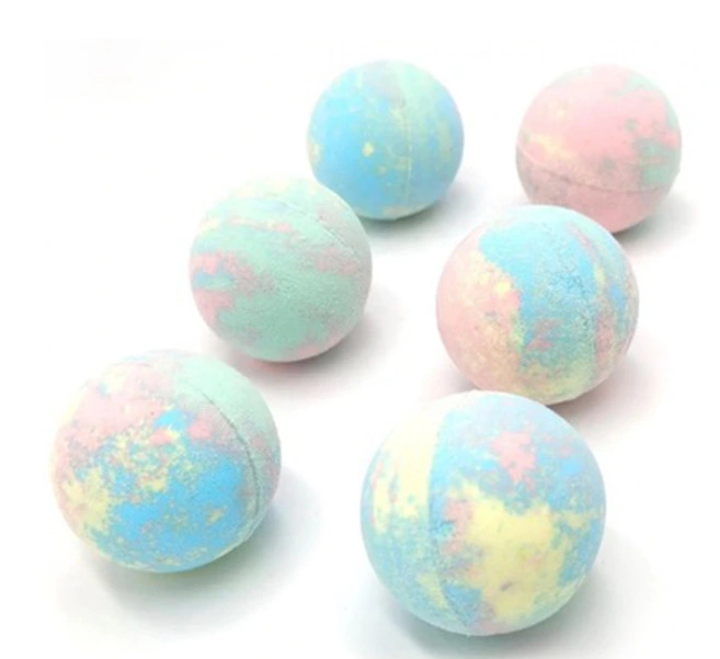 Bombas de baño de bolas personalizadas DIY gracioso colorante Hecho a mano presione el baño de burbujas bombas para niños