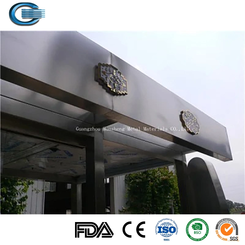 A paragem de autocarro de Metal Huasheng Shelter China Paragem de Autocarro abrigos metálicos Fabrico Stee inoxidável elegante abrigos de autocarro/Táxis