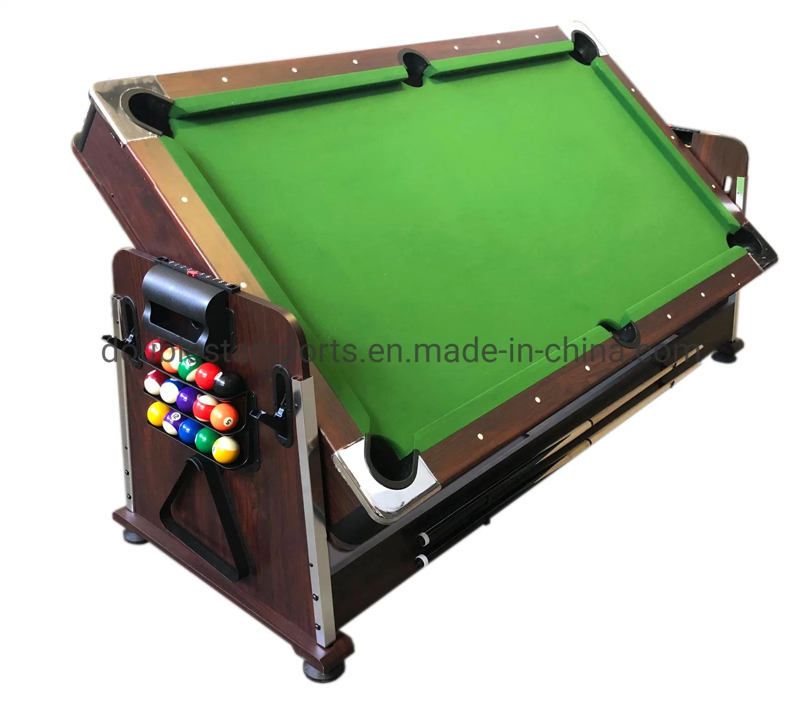 3 in 1 Multi Games 7FT Rotating Billiard Pool Air Hockey Table with Dining Top Table Tennis Top