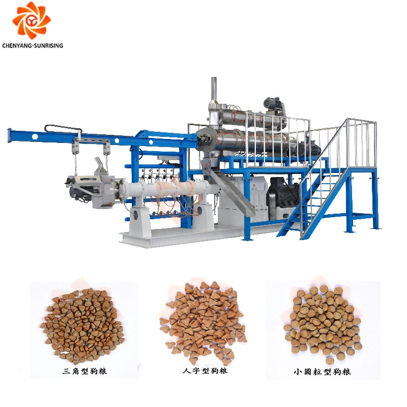 Dry Pet Cat Dog Food Fish Feed Extruder Equipment Plant Animal Pet Dog Food Pellet Production Line Machine