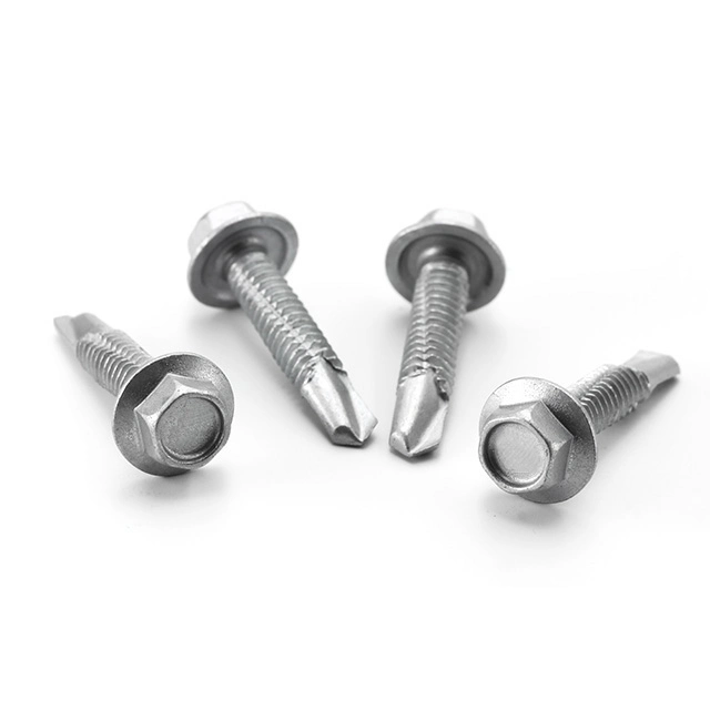 6#-14# Carbon Steel Customized Logo Packing Nuts Self Drilling Screw