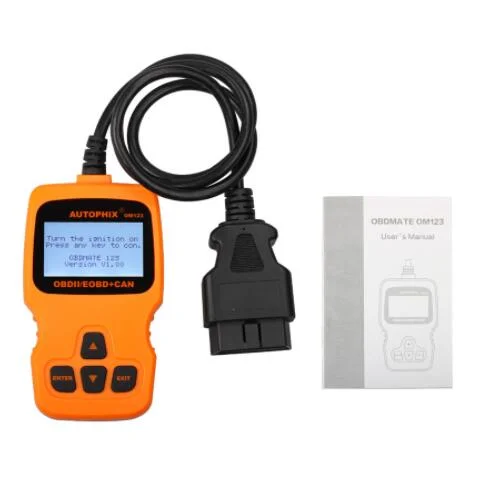 Autophix Om123 бортовой системы диагностики OBD2 может Hand-Held код двигателя считывающее устройство двух цветов для выбора (оранжевый/синий)