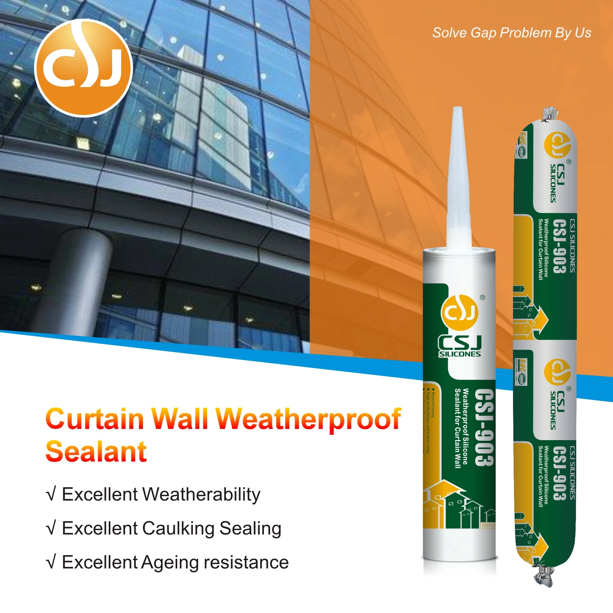 Good Sealing Silicone Sealant for Curtain Wall Culking
