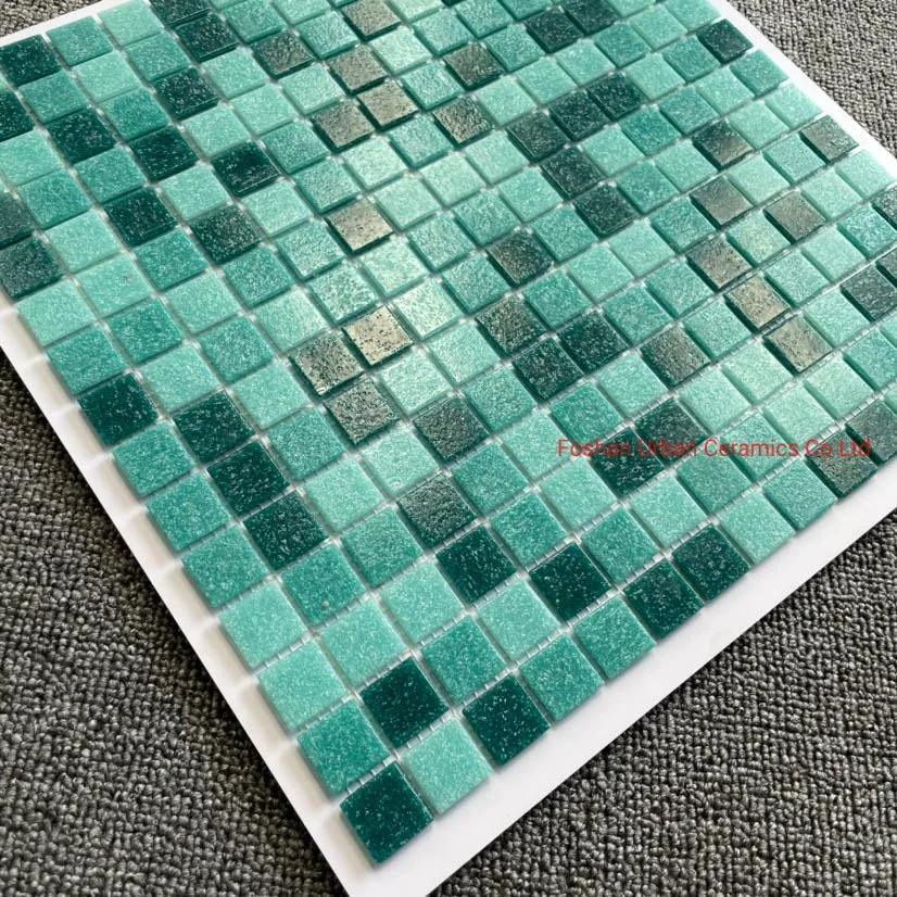 Green Color Glass Mosaic for Indoor Design