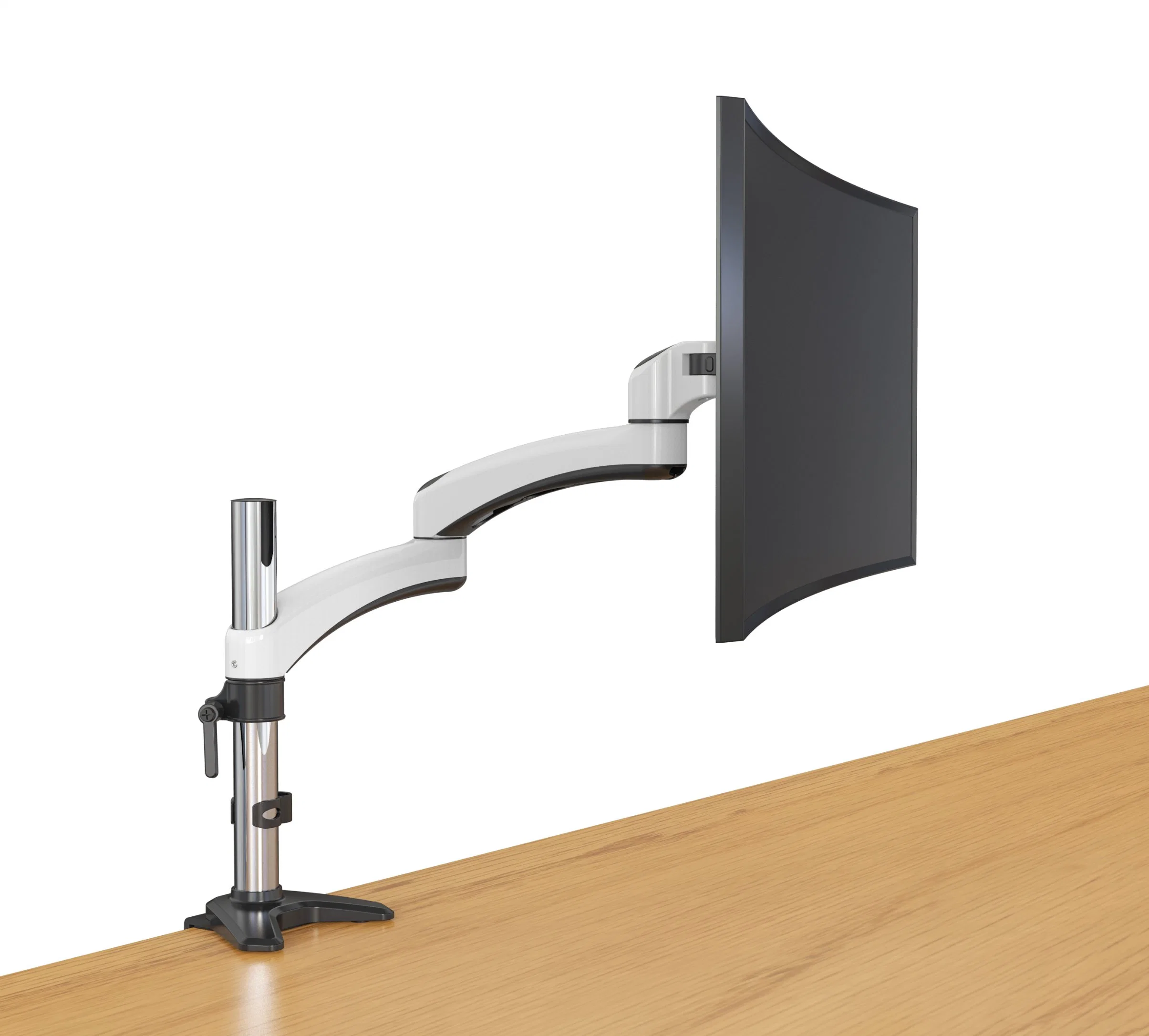 V-Mounts Office Furniture Single Monitor Display Stand with Adjustable Height for Desk Vm-Fe112D
