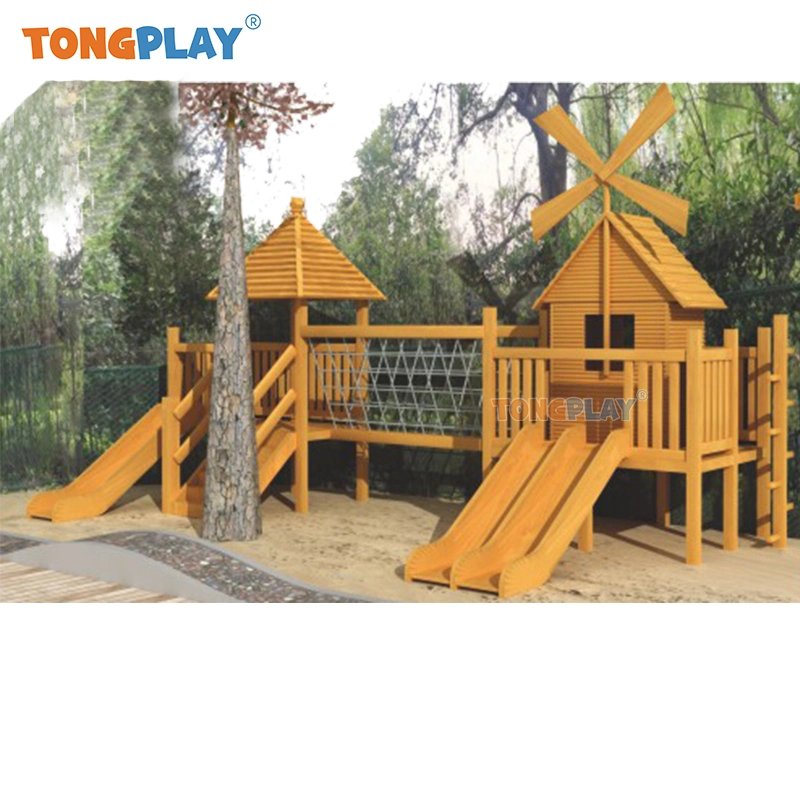 Wooden Playground Equipment Outdoor Playground Climbing Wall Kids Games Recreational Equipment