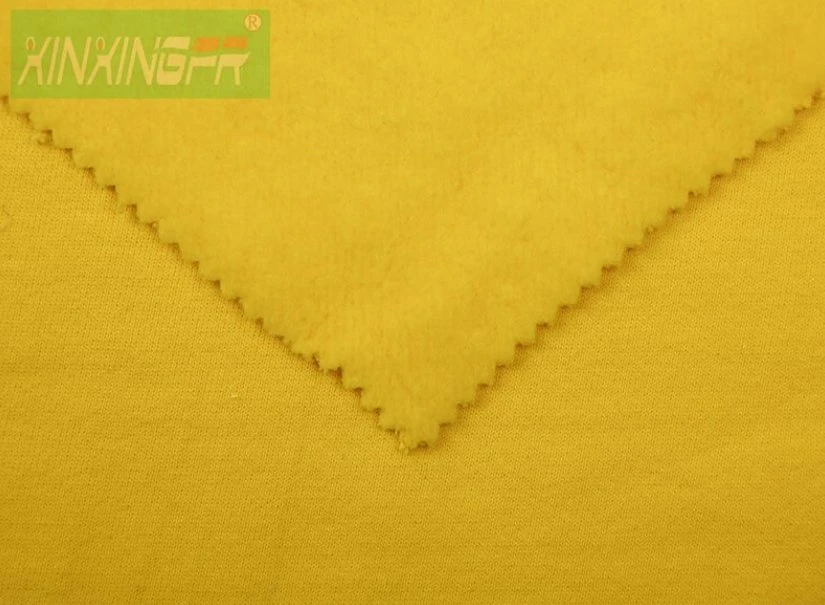 Fr Knitted Fleece Fabric 00% Cotton or 88% Cotton 12% Nylon Material