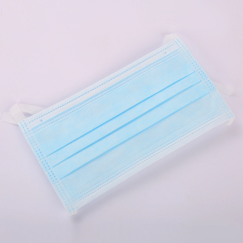 Disposable médico médico adulto Anti-vírus 3 Ply não-Woven em stock Máscara facial Máscara facial proteção individual