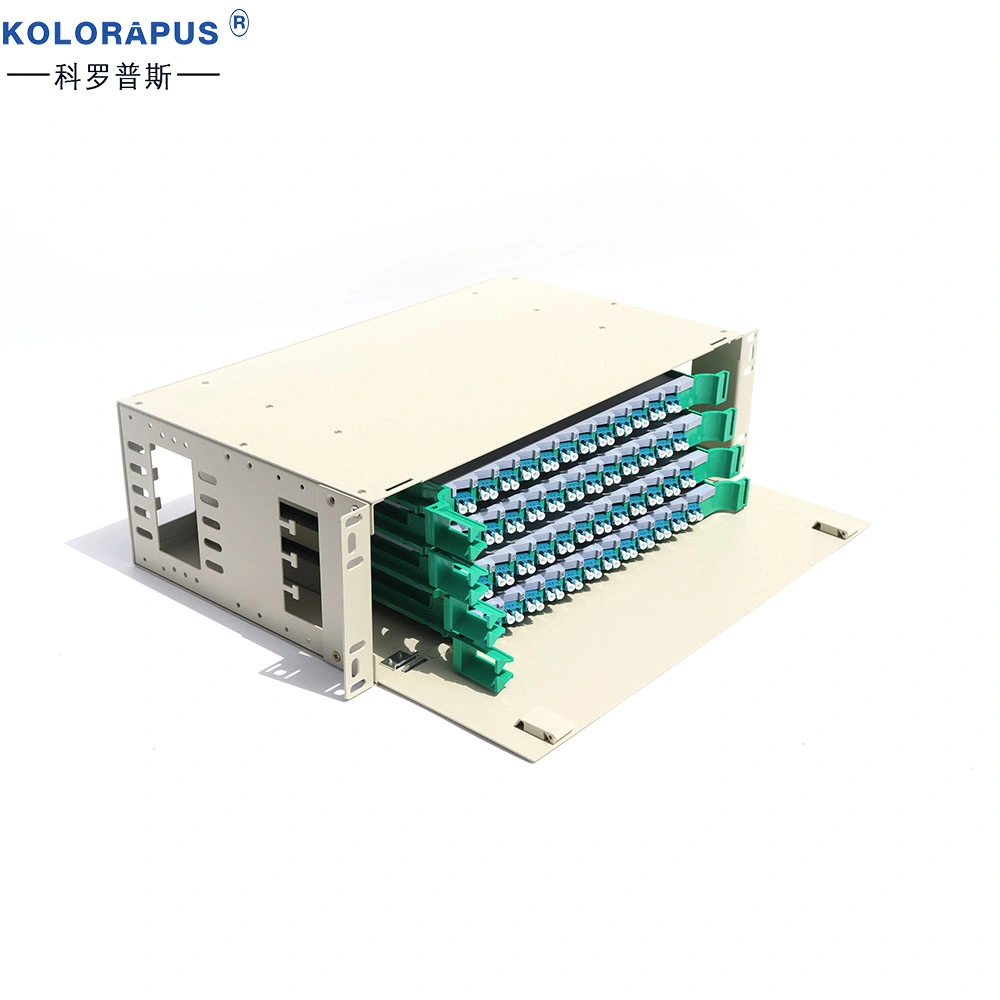 48-Port LC ODF Cable Distribution Box with One 96-Core Integrated Tray