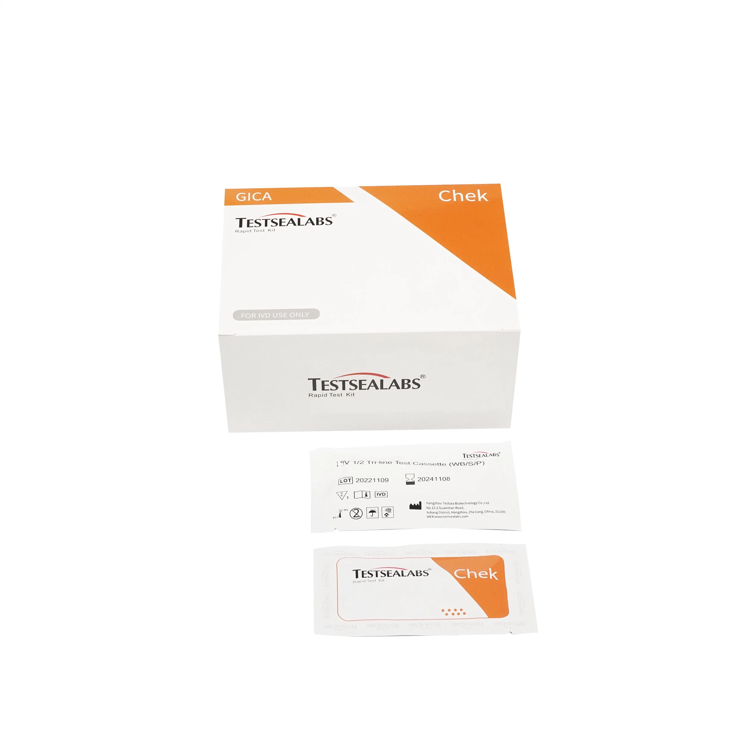 Manufacture Rapid Test Kit HIV 1+2 Tri-line Test