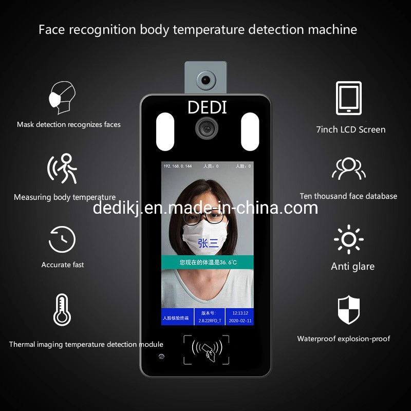 Professional Production Binocular Camera Security Time Attendance System Dynamic Face Recognition Terminal