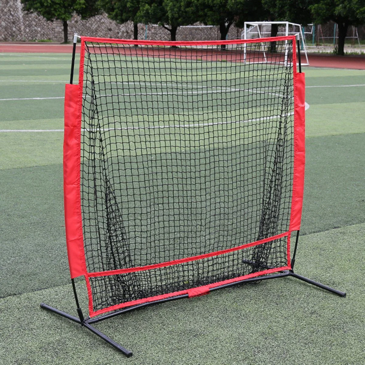 2021 Portable Outdoor 5*5 pieds de la pratique de la formation de compensation en nylon au bâton de baseball cible Pitching Net