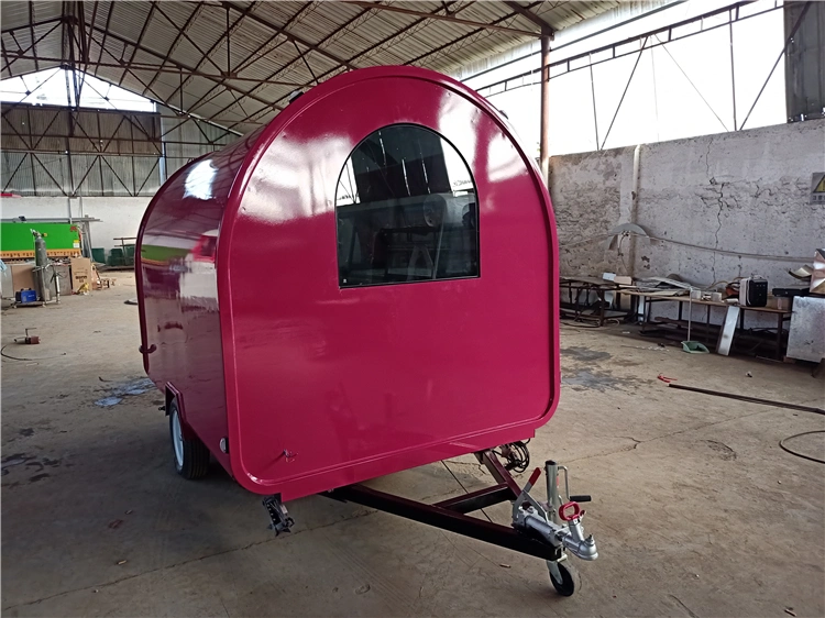 Fully Equiped Food Cart with Kitchen Equipments Outdoor Food Kiosk Mobile Snack Trailer Cart