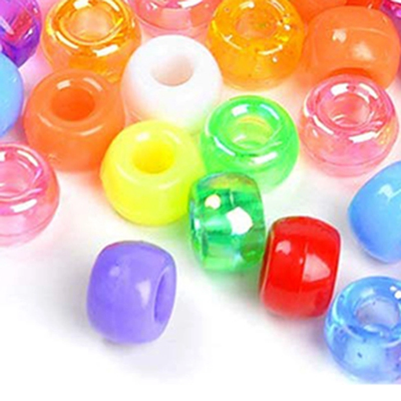 كريستال جلاس Beads 3640 PCS Kit ملون الشعر قوس قزح مجموعة من الخرز لصناعة المجوهرات بتعليمات التنفيذ الذاتي وزجاج براسيليت للصداقة البدر