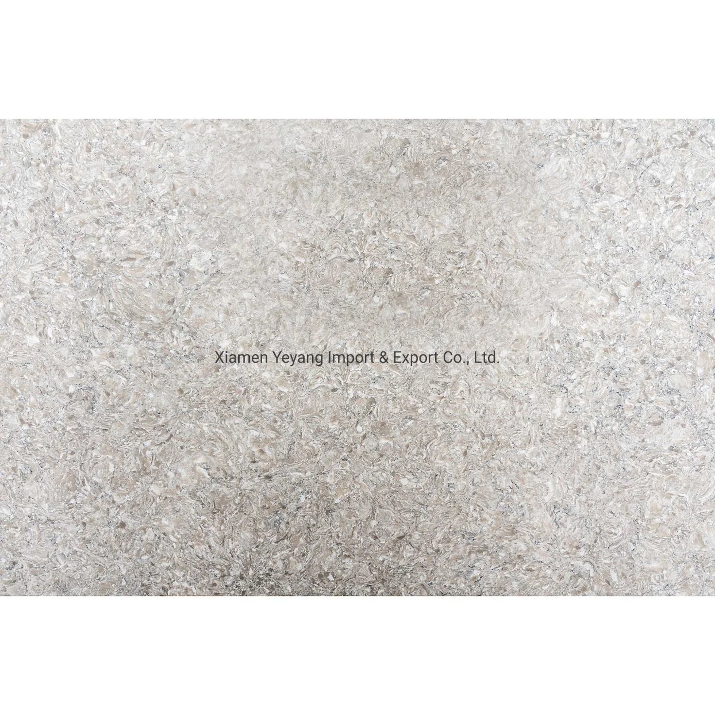 Quartz Slabs White/Grey/Beige Stone Kitchen Countertops/Vanity/Table Set Project for Villa/School/Airport/Building