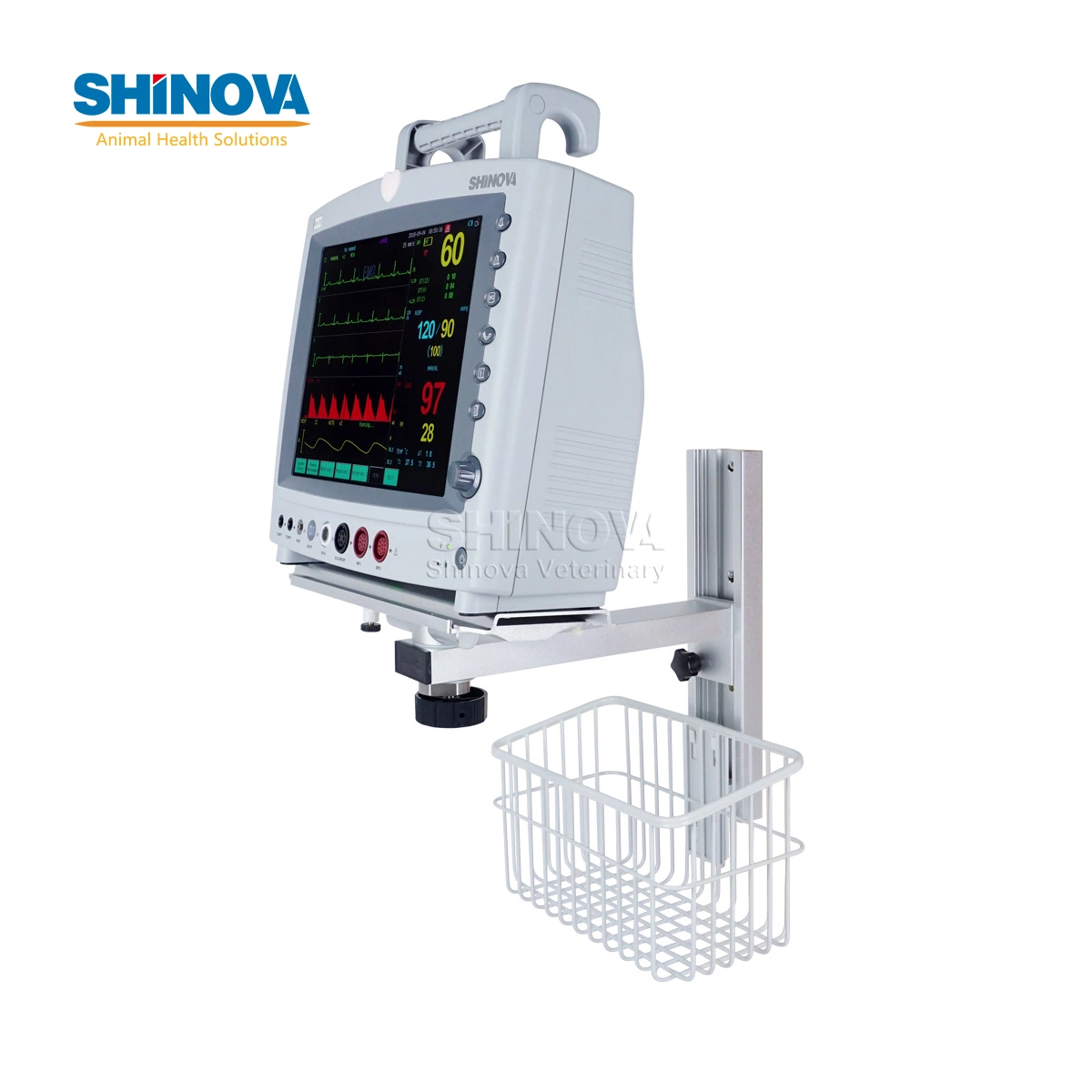 12.1 Inch Portable Multi-Parameter Patient Monitor Vital Signs Monitor Veterinary Monitor for Veterinary Hospital Use