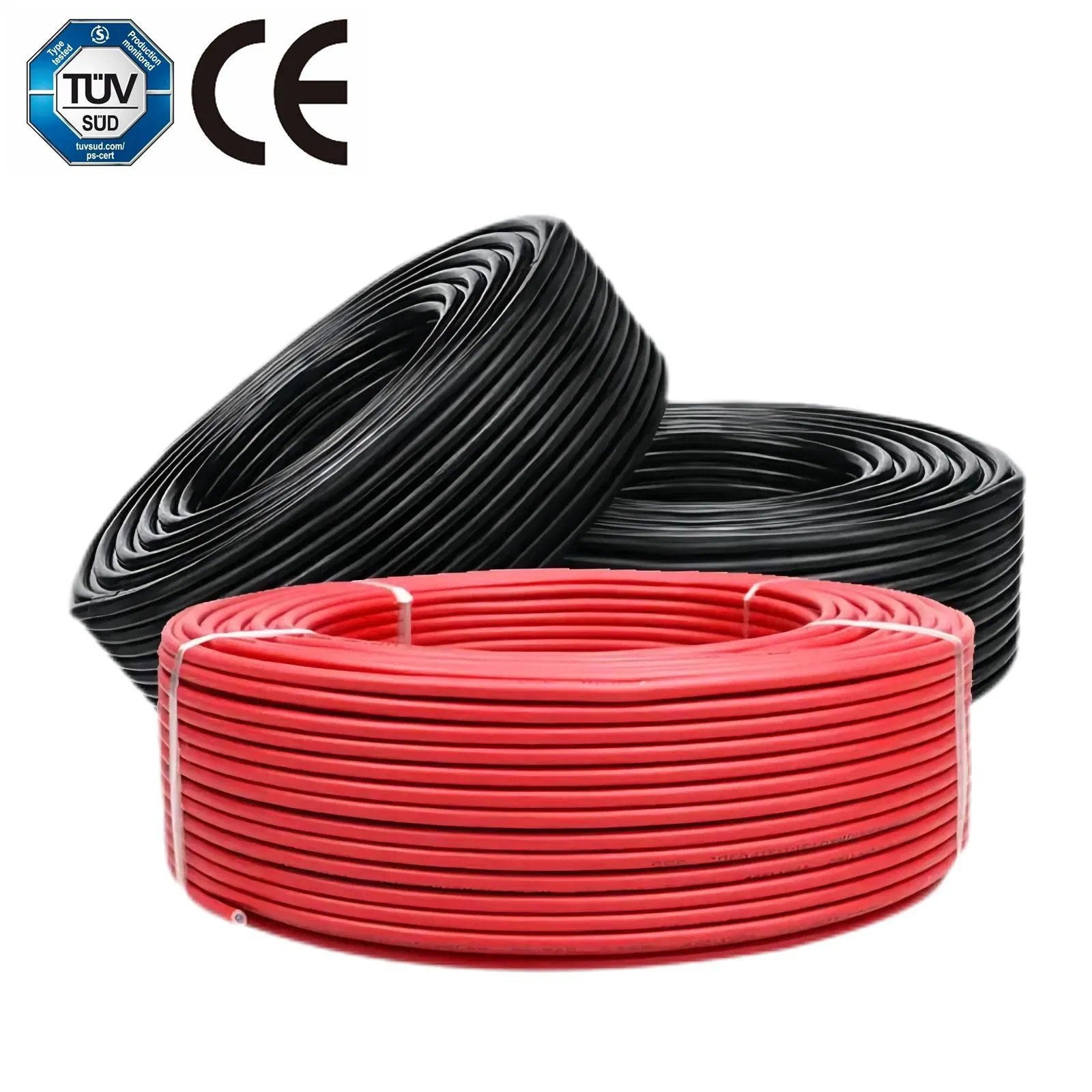 Cable Solar PV de alta calidad 4 mm2 cable Solar PV Conectores y cables DC con panel solar