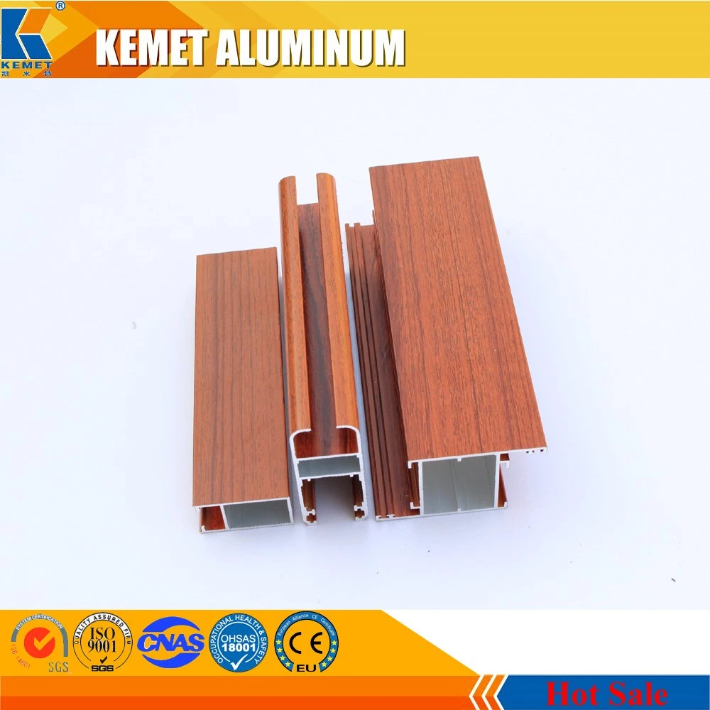 6063 Kemet Doble aluminio de vidrio para ventanas y puertas