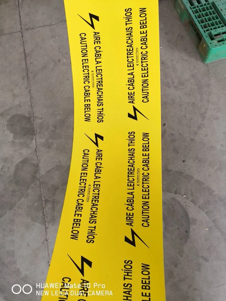 Custom Barricade Detectable Marking PE Caution Warning Tape