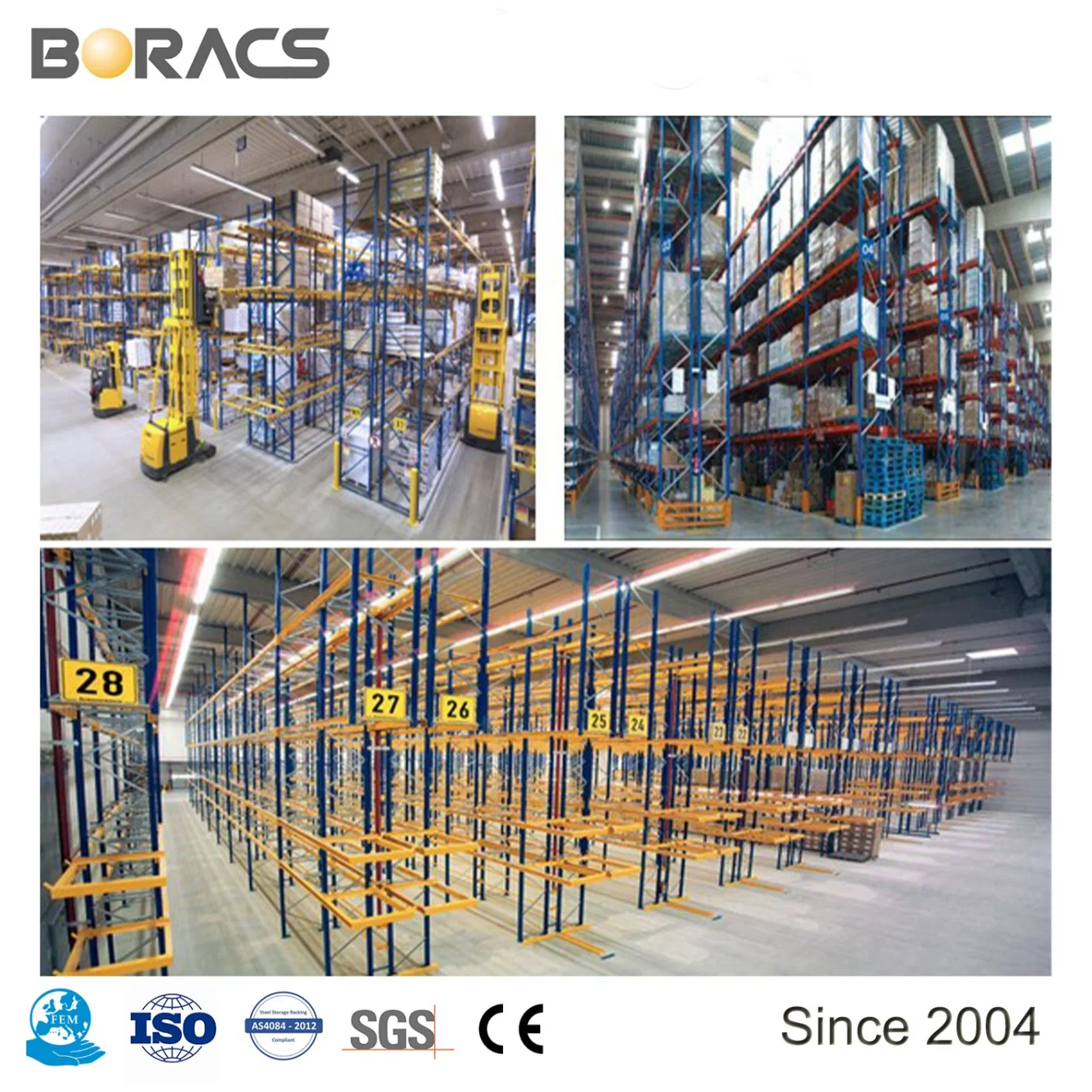 Heavy Duty Pallet Warehouse Racking Storage Certificated Storage Rack with Competitive Price From Direct Factory