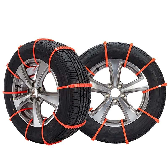 10PCS/Packing Plastic Anti-Skid Snow Car Tire Chains, Anti-Slip Car Tire Binding Nylon Zip Ties