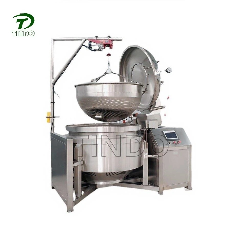 500L High-Pressure Cooking Pot Commercial Pressure Cooker Industrial Electric Food Machine