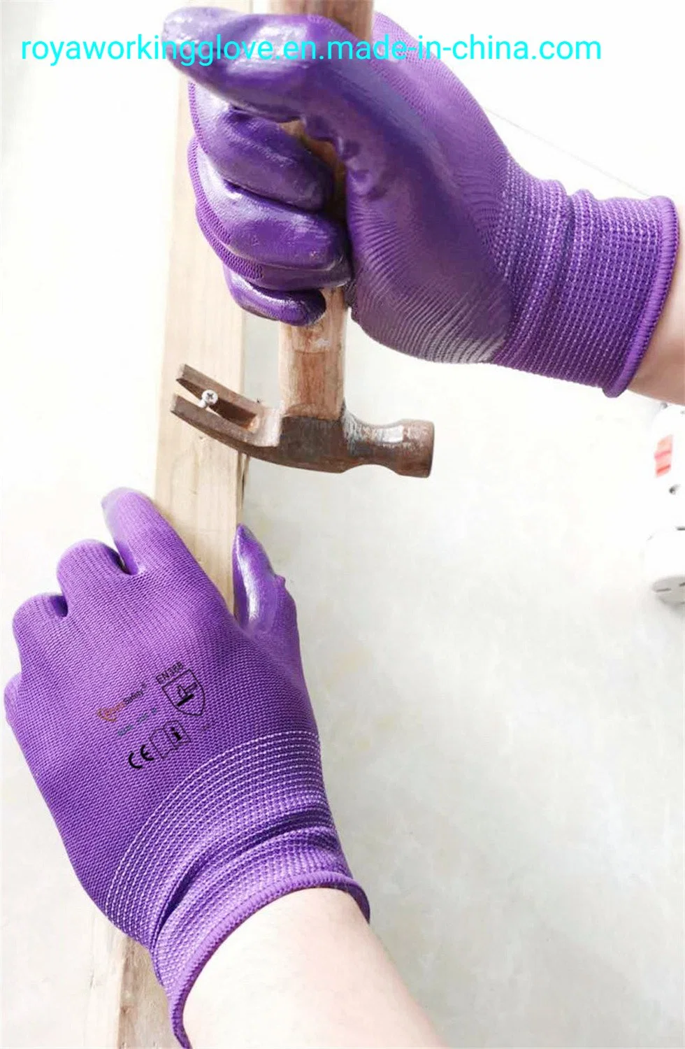 De Mano Industrial de nitrilo guantes de seguridad laboral / Guantes de trabajo Guantes de trabajo/Industrial/Construcción Guantes de trabajo