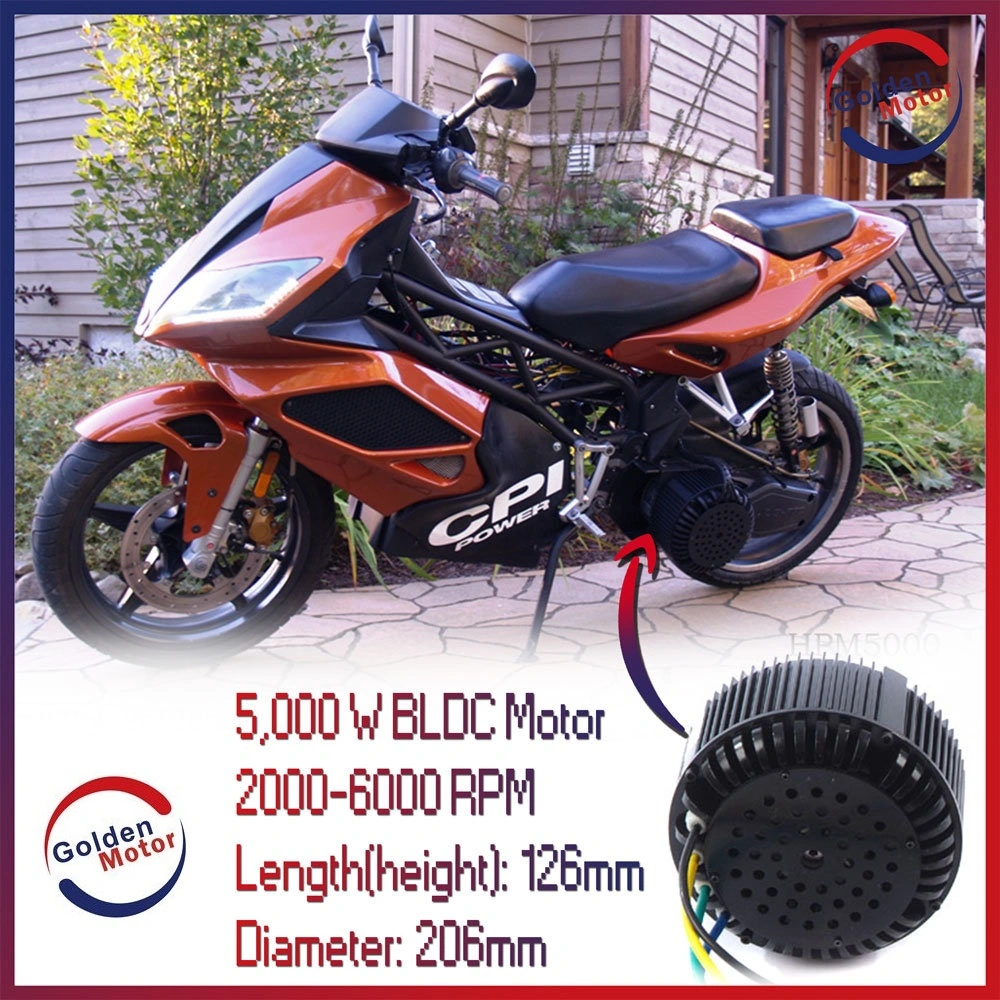 72V 3KW BLDC electric motorcycle motorbike motor with high speed