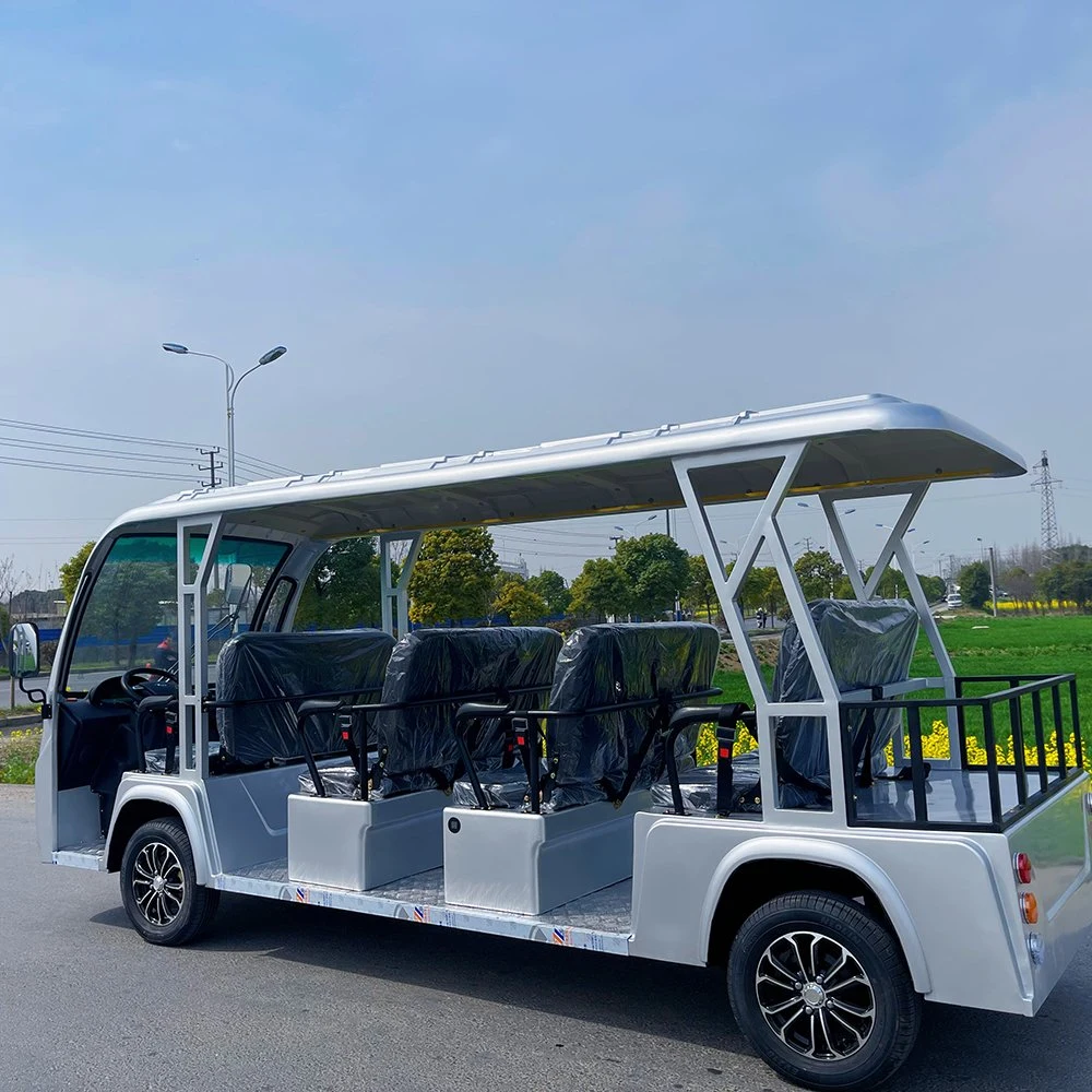 Electric 11 Seater Sightseeing Car in Factories Areas, Tourism Sites, Gardens, Sports Squares, Parks, Universities, Airports