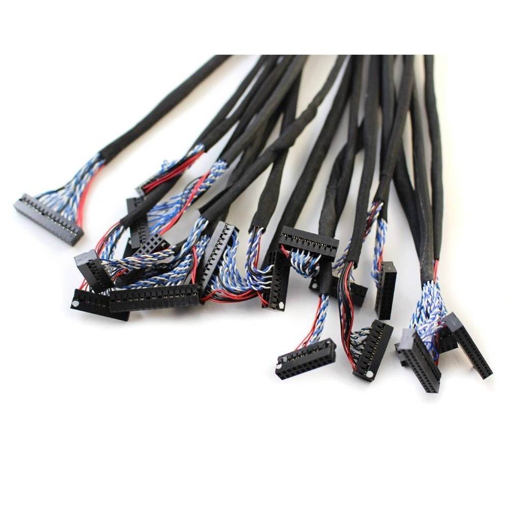 Cable LVDS para pantalla LCD agrietada con anillo de tierra