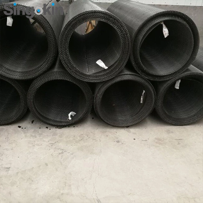 Round Vibrating Screen 65mn Crimped Wire Vibration Screen Coal Slime