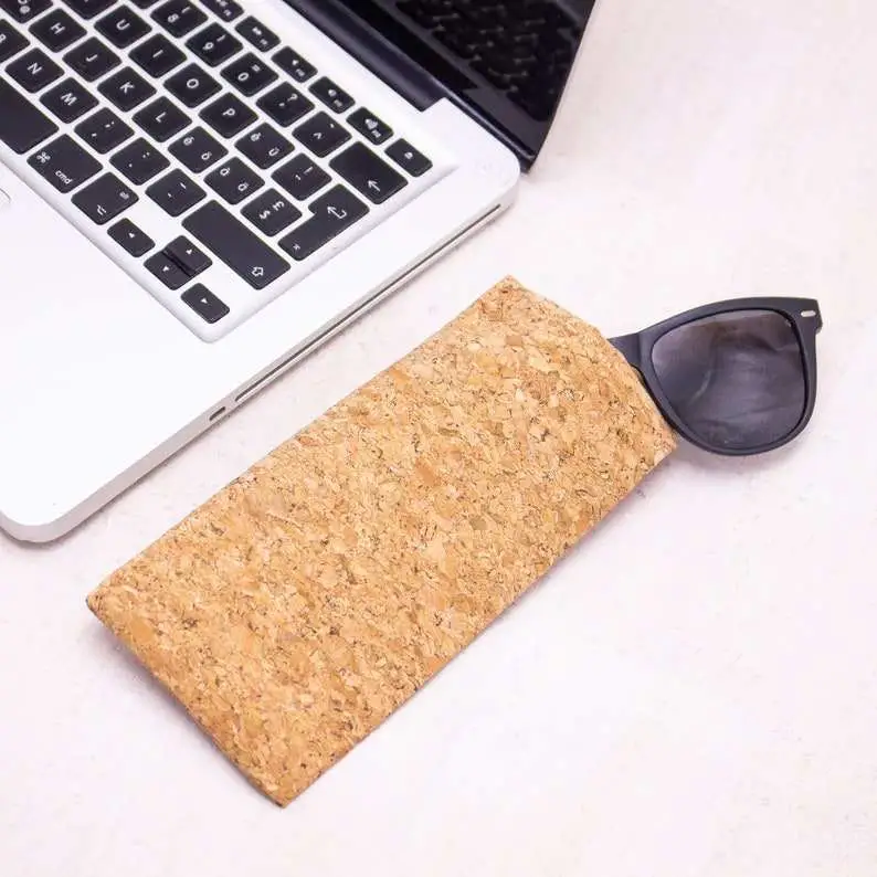 Cork Eyeglasses Box Foldable Storage Cases for Women Men Vegan Popular Gift