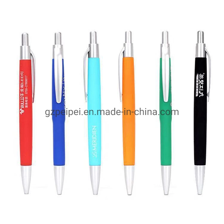 Promoción al por mayor Productos de Regalo Publicidad de Regalo con Logo personalizado Artículo Regalo personalizado plumas plástico Ballpoint plumas